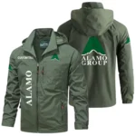 Alamo Group Windbreaker Jacket Hooded Detachable, Outdoor Windproof Running Jacket, Custom Text HIHI070325Y28WJ86ALG