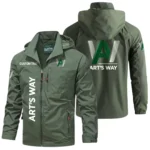 Art's Way Exclusive Logo Windbreaker Jacket Hooded Detachable, Outdoor Windproof Running Jacket, Custom Text HIHI070325Y28WJ86AWM