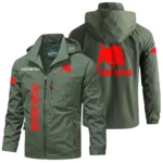 Bush Hog Windbreaker Jacket Hooded Detachable, Outdoor Windproof Running Jacket, Custom Text HIHI070325Y28WJ86BUH