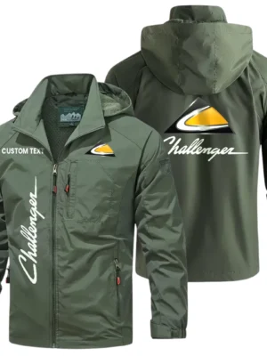 Challenger Windbreaker Jacket Hooded Detachable, Outdoor Windproof Running Jacket, Custom Text HIHI070325Y28WJ86CHT