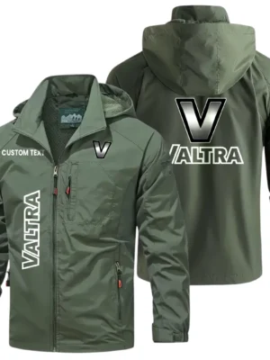 Valtra Tractors Windbreaker Jacket Hooded Detachable, Outdoor Windproof Running Jacket, Custom Text HIHI070325Y28WJ86VAT