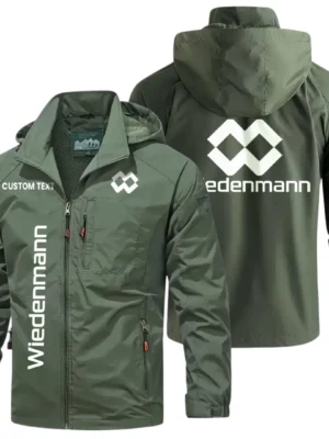 Wiedenmann Windbreaker Jacket Hooded Detachable, Outdoor Windproof Running Jacket, Custom Text HIHI070325Y28WJ86WDM