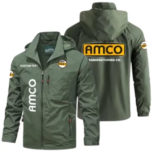 AMCO Exclusive Logo Windbreaker Jacket Hooded Detachable, Outdoor Windproof Running Jacket, Custom Text HIHI080325Y28WJ86AMM