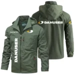 Danuser Exclusive Logo Windbreaker Jacket Hooded Detachable, Outdoor Windproof Running Jacket, Custom Text HIHI080325Y28WJ86DAM