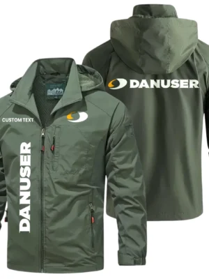 Danuser Exclusive Logo Windbreaker Jacket Hooded Detachable, Outdoor Windproof Running Jacket, Custom Text HIHI080325Y28WJ86DAM