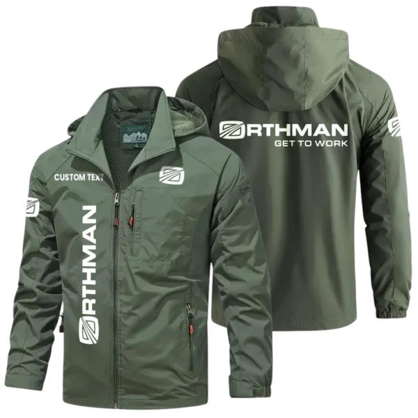 Orthman Exclusive Logo Windbreaker Jacket Hooded Detachable, Outdoor Windproof Running Jacket, Custom Text HIHI080325Y28WJ86ORM