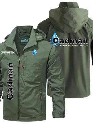 Cadman Exclusive Logo Windbreaker Jacket Hooded Detachable, Outdoor Windproof Running Jacket, Custom Text HIHI100325Y28WJ86CPE