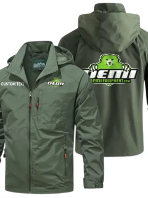 DEMI Windbreaker Jacket Hooded Detachable, Outdoor Windproof Running Jacket, Custom Text HIHI100325Y28WJ86DEM