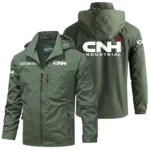 CNH Industrial Windbreaker Jacket Hooded Detachable, Outdoor Windproof Running Jacket, Custom Text HIHI110325Y28WJ86CNI