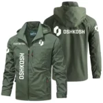 Oshkosh Industrial Windbreaker Jacket Hooded Detachable, Outdoor Windproof Running Jacket, Custom Text HIHI110325Y28WJ86OSC