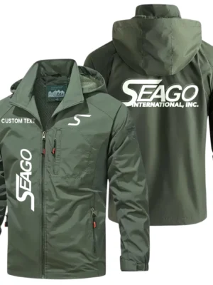 Seago International Windbreaker Jacket Hooded Detachable, Outdoor Windproof Running Jacket, Custom Text HIHI110325Y28WJ86SEI