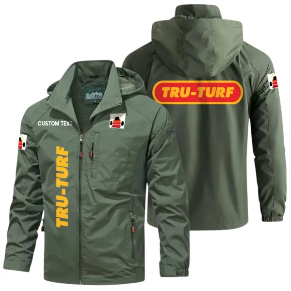 Tru-Turf Windbreaker Jacket Hooded Detachable, Outdoor Windproof Running Jacket, Custom Text HIHI110325Y28WJ86TRT