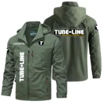 Tubeline Windbreaker Jacket Hooded Detachable, Outdoor Windproof Running Jacket, Custom Text HIHI110325Y28WJ86TUM