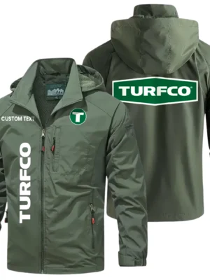 Turfco Windbreaker Jacket Hooded Detachable, Outdoor Windproof Running Jacket, Custom Text HIHI110325Y28WJ86TUR