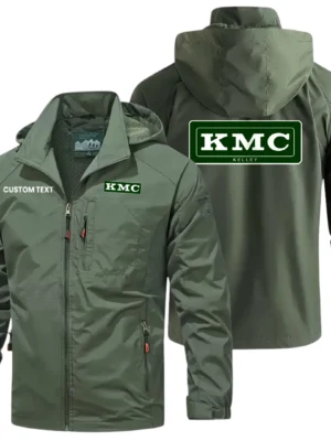 KMC Exclusive Logo Windbreaker Jacket Hooded Detachable, Outdoor Windproof Running Jacket, Custom Text HIHI120325Y28WJ86KMC
