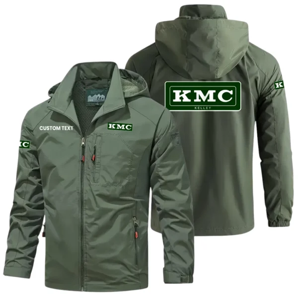 KMC Exclusive Logo Windbreaker Jacket Hooded Detachable, Outdoor Windproof Running Jacket, Custom Text HIHI120325Y28WJ86KMC