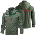 Kverneland Windbreaker Jacket Hooded Detachable, Outdoor Windproof Running Jacket, Custom Text HIHI120325Y28WJ86KVE