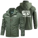 Millcreek Exclusive Logo Windbreaker Jacket Hooded Detachable, Outdoor Windproof Running Jacket, Custom Text HIHI120325Y28WJ86MIM