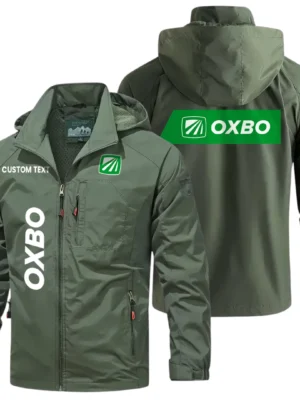 Oxbo Windbreaker Jacket Hooded Detachable, Outdoor Windproof Running Jacket, Custom Text HIHI120325Y28WJ86OXB