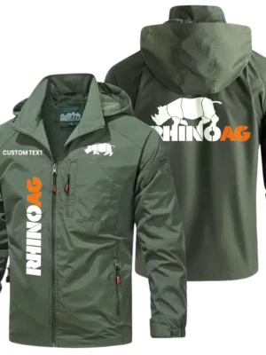 Rhino AG Windbreaker Jacket Hooded Detachable, Outdoor Windproof Running Jacket, Custom Text HIHI120325Y28WJ86RAG