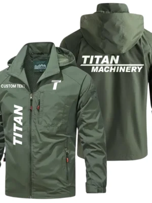 Titan Exclusive Logo Windbreaker Jacket Hooded Detachable, Outdoor Windproof Running Jacket, Custom Text HIHI120325Y28WJ86TIM