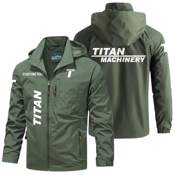 Titan Exclusive Logo Windbreaker Jacket Hooded Detachable, Outdoor Windproof Running Jacket, Custom Text HIHI120325Y28WJ86TIM