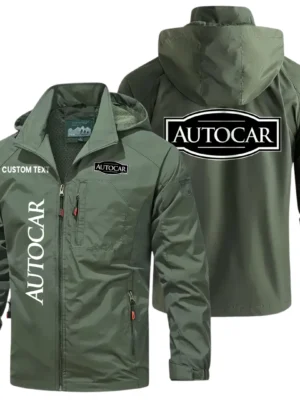 Autocar Exclusive Logo Windbreaker Jacket Hooded Detachable, Outdoor Windproof Running Jacket, Custom Text HIHI130225Y28WJ86ACT