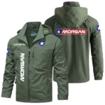 Morgan Truck Exclusive Logo Windbreaker Jacket Hooded Detachable, Outdoor Windproof Running Jacket, Custom Text HIHI130225Y28WJ86MTB