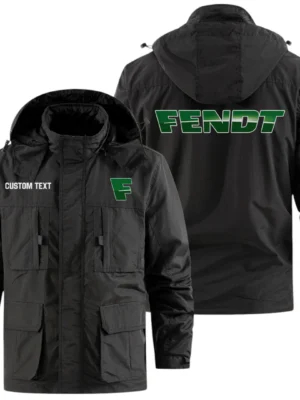 Fendt Exclusive Logo Windbreaker Jacket Hooded Detachable, Outdoor Jacket Multi Pocket, Custom Name HIDI190325Y26WMPFEN