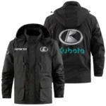Kubota Exclusive Logo Windbreaker Jacket Hooded Detachable, Outdoor Jacket Multi Pocket, Custom Name HIDI190325Y26WMPKTC