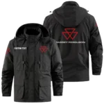 Massey Ferguson Exclusive Logo Windbreaker Jacket Hooded Detachable, Outdoor Jacket Multi Pocket, Custom Name HIDI190325Y26WMPMAF