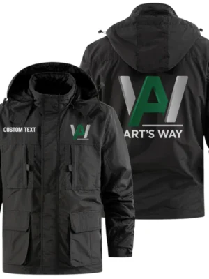 Art’s Way Exclusive Logo Windbreaker Jacket Hooded Detachable, Outdoor Jacket Multi Pocket, Custom Name HIDI200325Y26WMPAWM