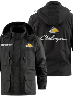 Challenger Exclusive Logo Windbreaker Jacket Hooded Detachable, Outdoor Jacket Multi Pocket, Custom Name HIDI200325Y26WMPCHT