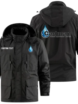 Cadman Power Equipment Exclusive Logo Windbreaker Jacket Hooded Detachable, Outdoor Jacket Multi Pocket, Custom Name HIDI200325Y26WMPCPE