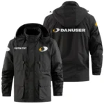 Danuser Machine Exclusive Logo Windbreaker Jacket Hooded Detachable, Outdoor Jacket Multi Pocket, Custom Name HIDI200325Y26WMPDAM