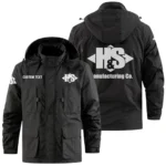 H & S Manufacturing Exclusive Logo Windbreaker Jacket Hooded Detachable, Outdoor Jacket Multi Pocket, Custom Name HIDI200325Y26WMPHSM