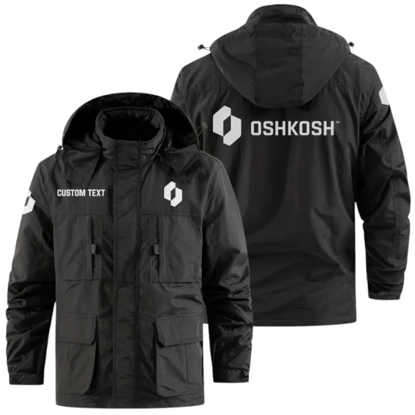 Oshkosh Exclusive Logo Windbreaker Jacket Hooded Detachable, Outdoor Jacket Multi Pocket, Custom Name HIDI200325Y26WMPOSC