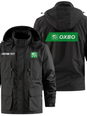 Oxbo Exclusive Logo Windbreaker Jacket Hooded Detachable, Outdoor Jacket Multi Pocket, Custom Name HIDI200325Y26WMPOXB