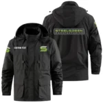 Steel Green Manufacturing Exclusive Logo Windbreaker Jacket Hooded Detachable, Outdoor Jacket Multi Pocket, Custom Name HIDI200325Y26WMPSGM