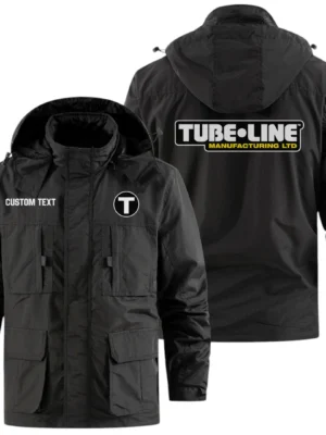 Tubeline Manufacturing Exclusive Logo Windbreaker Jacket Hooded Detachable, Outdoor Jacket Multi Pocket, Custom Name HIDI200325Y26WMPTUM