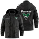 Vermeer Exclusive Logo Windbreaker Jacket Hooded Detachable, Outdoor Jacket Multi Pocket, Custom Name HIDI200325Y26WMPVER