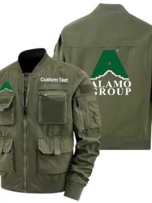 Alamo Group Exclusive Logo Jacket x Baseball Collar Style Multiple Pockets Men’s Hiking Outdoor Jacket Custom Name HIHI190325Y40JCXALG