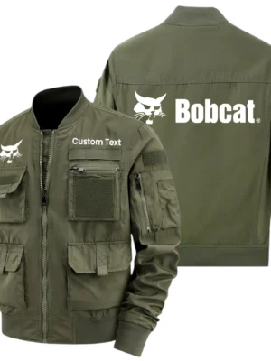 Bobcat Exclusive Logo Jacket x Baseball Collar Style Multiple Pockets Men’s Hiking Outdoor Jacket Custom Name HIHI190325Y40JCXBOC