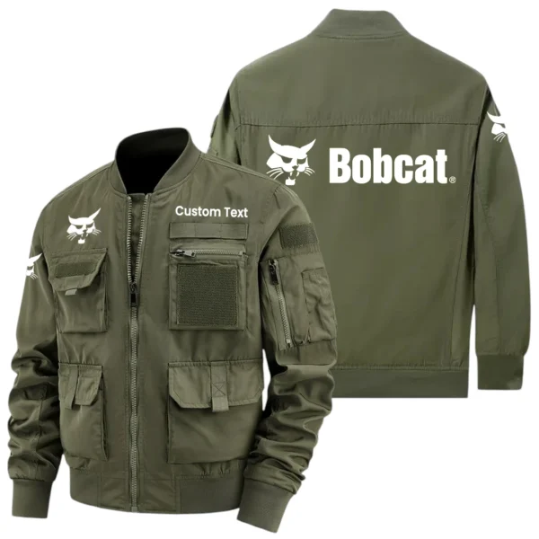Bobcat Exclusive Logo Jacket x Baseball Collar Style Multiple Pockets Men’s Hiking Outdoor Jacket Custom Name HIHI190325Y40JCXBOC