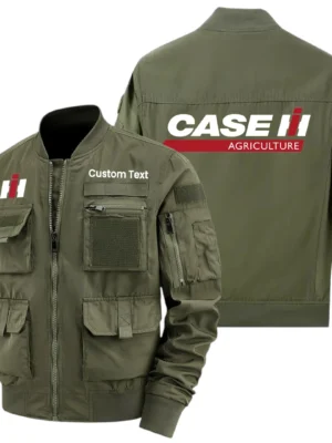 Case IH Exclusive Logo Jacket x Baseball Collar Style Multiple Pockets Men’s Hiking Outdoor Jacket Custom Name HIHI190325Y40JCXCIH