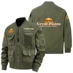 Great Plains Exclusive Logo Jacket x Baseball Collar Style Multiple Pockets Men’s Hiking Outdoor Jacket Custom Name HIHI190325Y40JCXGPM
