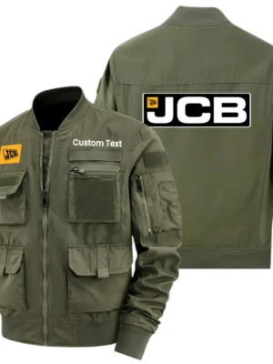 JCB Exclusive Logo Jacket x Baseball Collar Style Multiple Pockets Men’s Hiking Outdoor Jacket Custom Name HIHI190325Y40JCXJCB