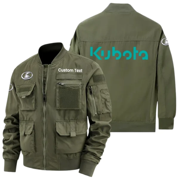 Kubota Exclusive Logo Jacket x Baseball Collar Style Multiple Pockets Men’s Hiking Outdoor Jacket Custom Name HIHI190325Y40JCXKTC