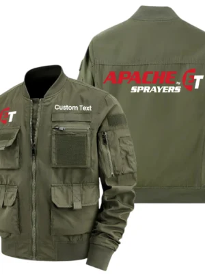 Apache Sprayers Exclusive Logo Jacket x Baseball Collar Style Multiple Pockets Men’s Hiking Outdoor Jacket Custom Name HIHI200325Y40JCXAPS