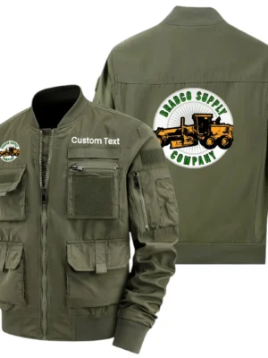 Bradco Supply Exclusive Logo Jacket x Baseball Collar Style Multiple Pockets Men’s Hiking Outdoor Jacket Custom Name HIHI200325Y40JCXBAS